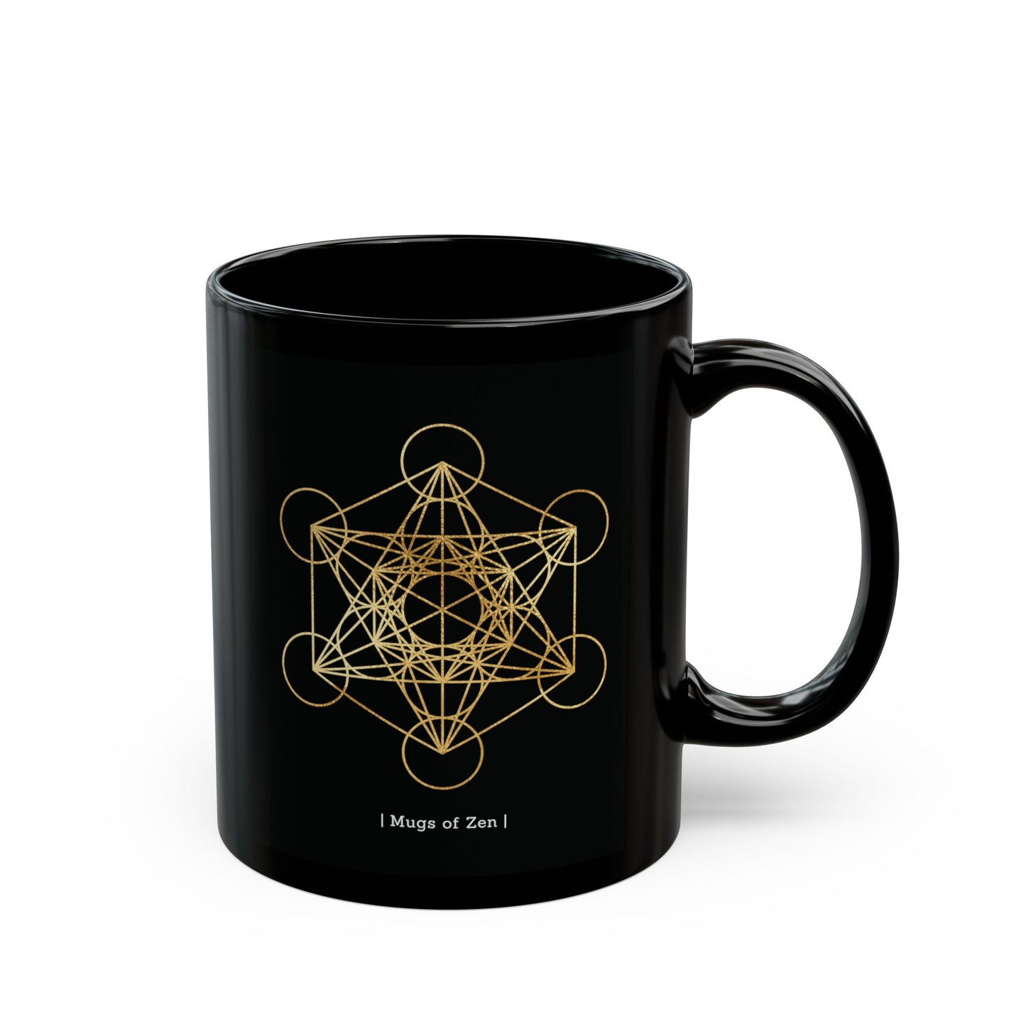 Metatron's Cube - 11oz Black Mug